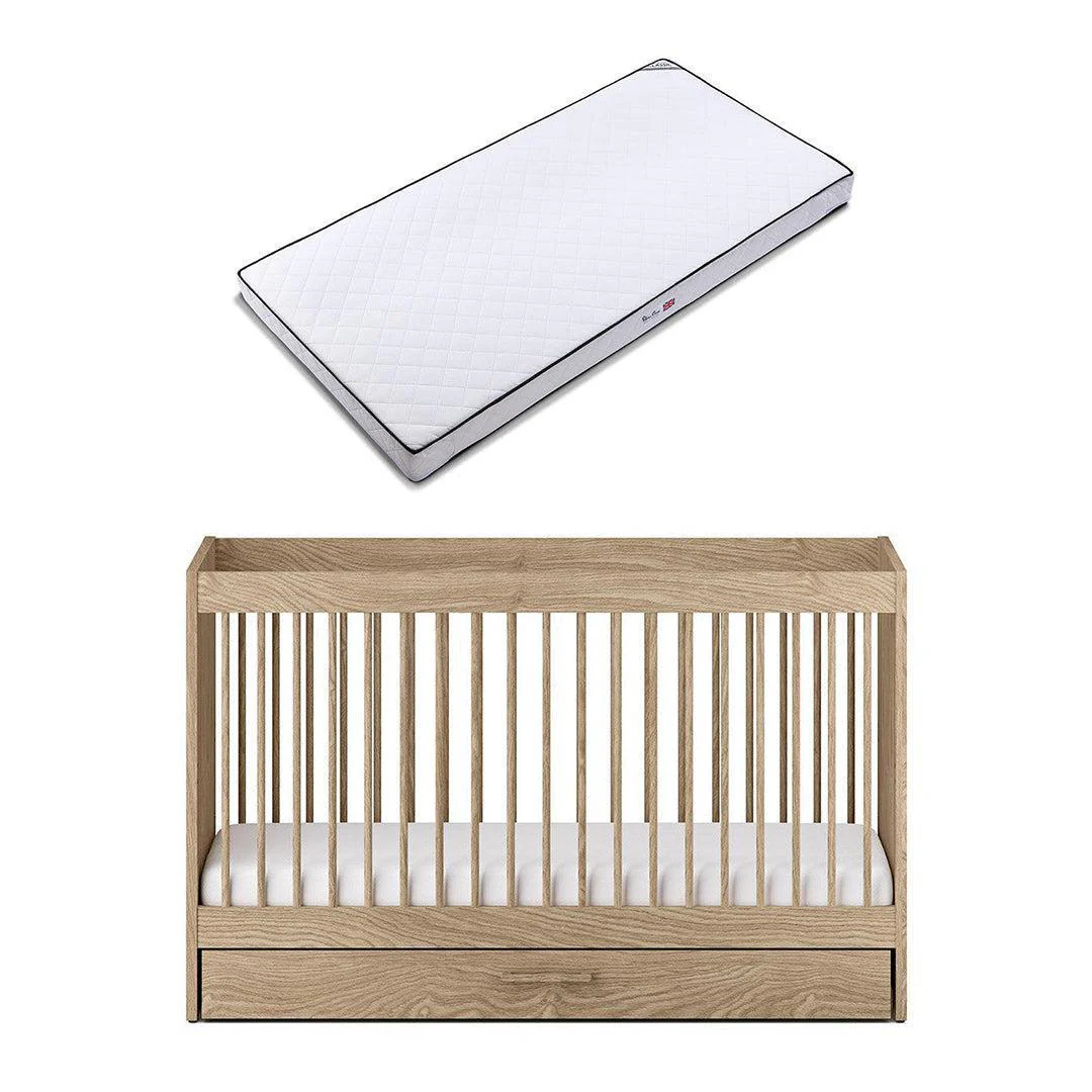 Silver Cross Geneva Cot Bed - Oak - Image 9