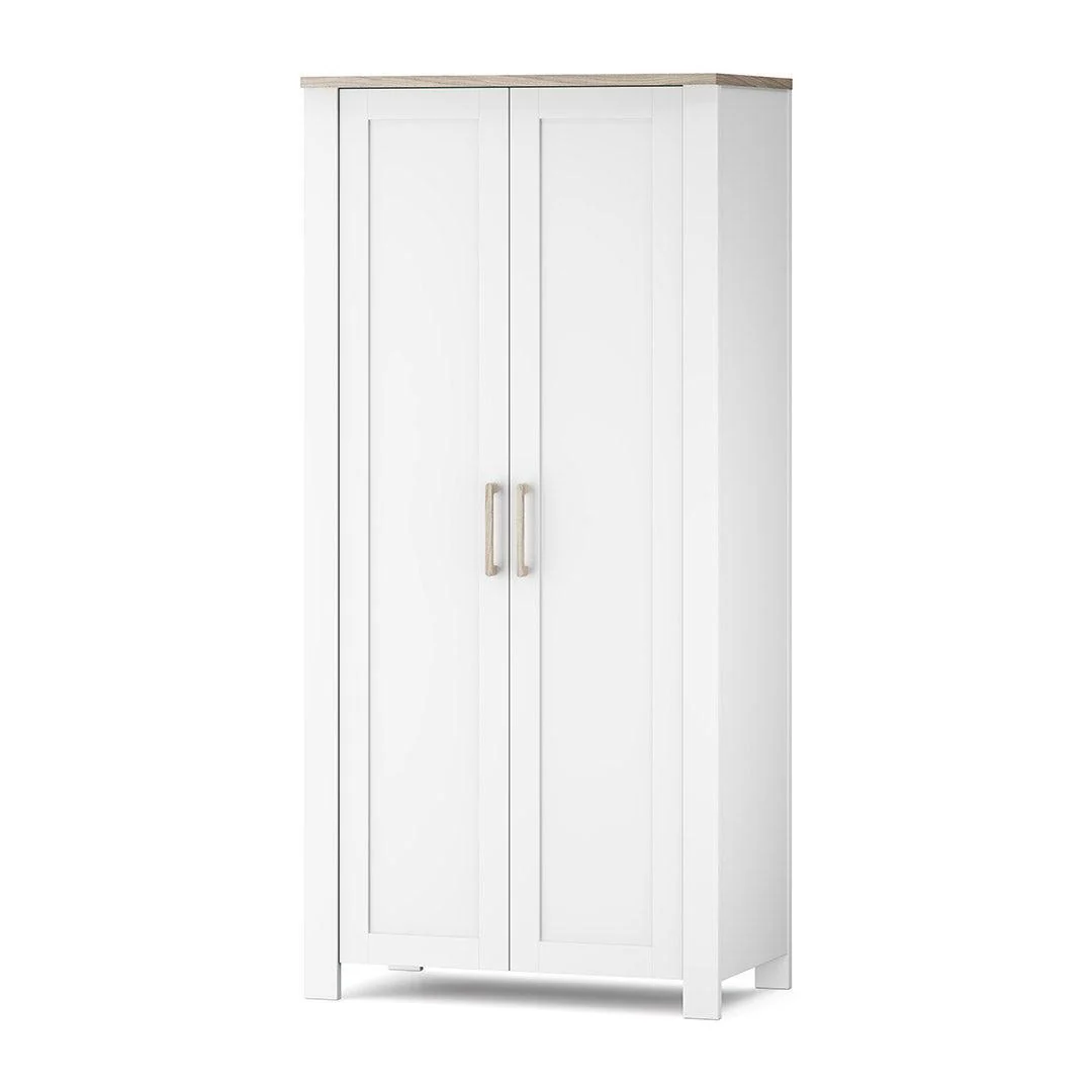 Silver Cross Valencia Wardrobe - Ash White - Image 3