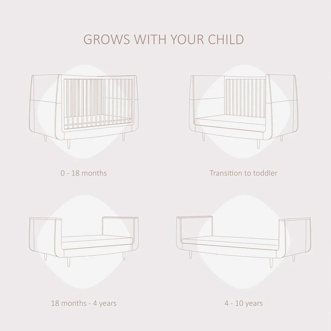SnuzKot 3 Piece Nursery Furniture Set - The Natural Edit - Ebony - Image 9