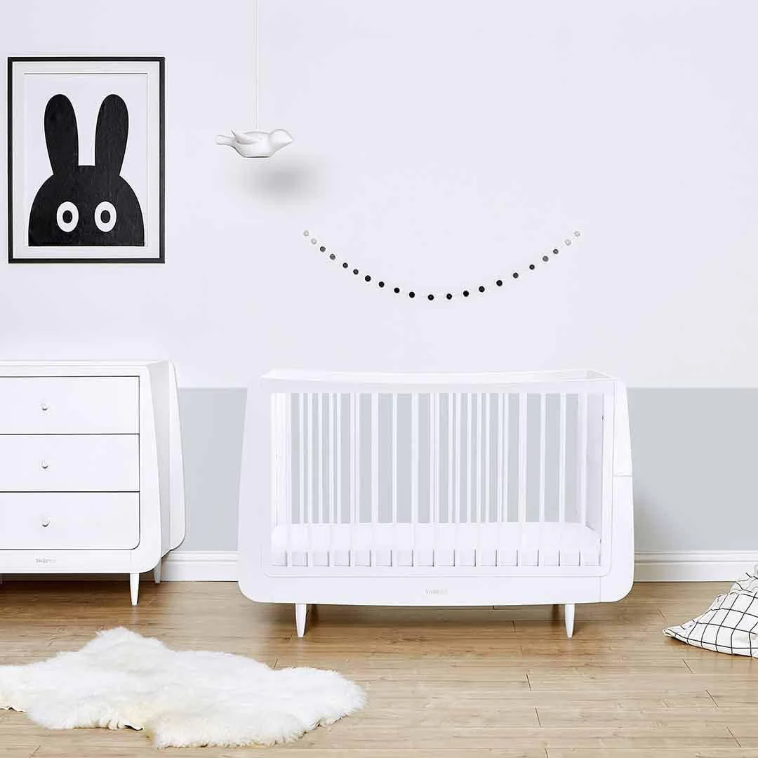 SnuzKot Skandi Cot Bed - White - Image 2
