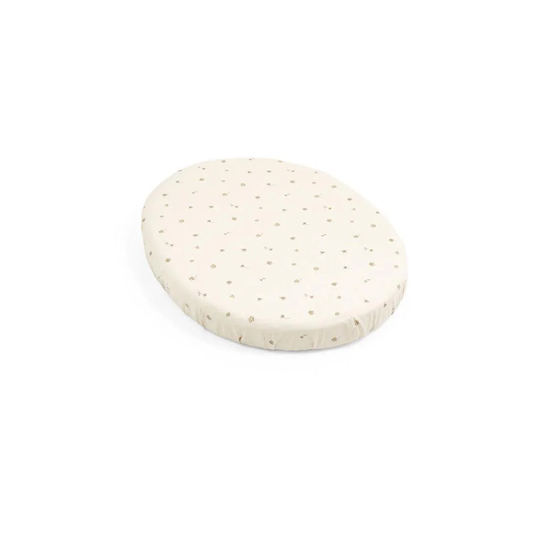Stokke Sleepi Mini Fitted Sheet - Flower Ecru Osc