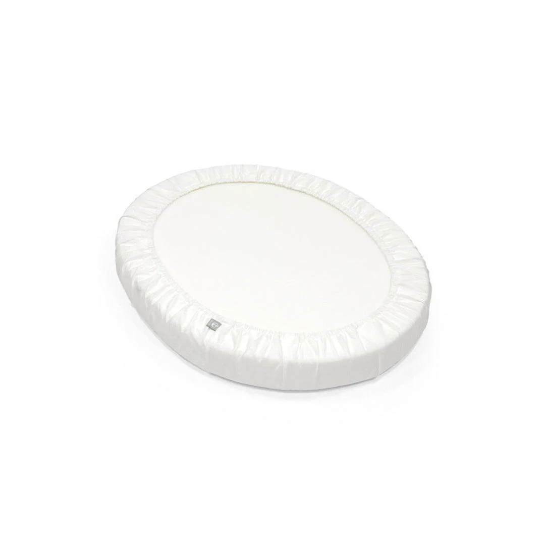 Stokke Sleepi Mini Fitted Sheet - White Ocs - Image 3