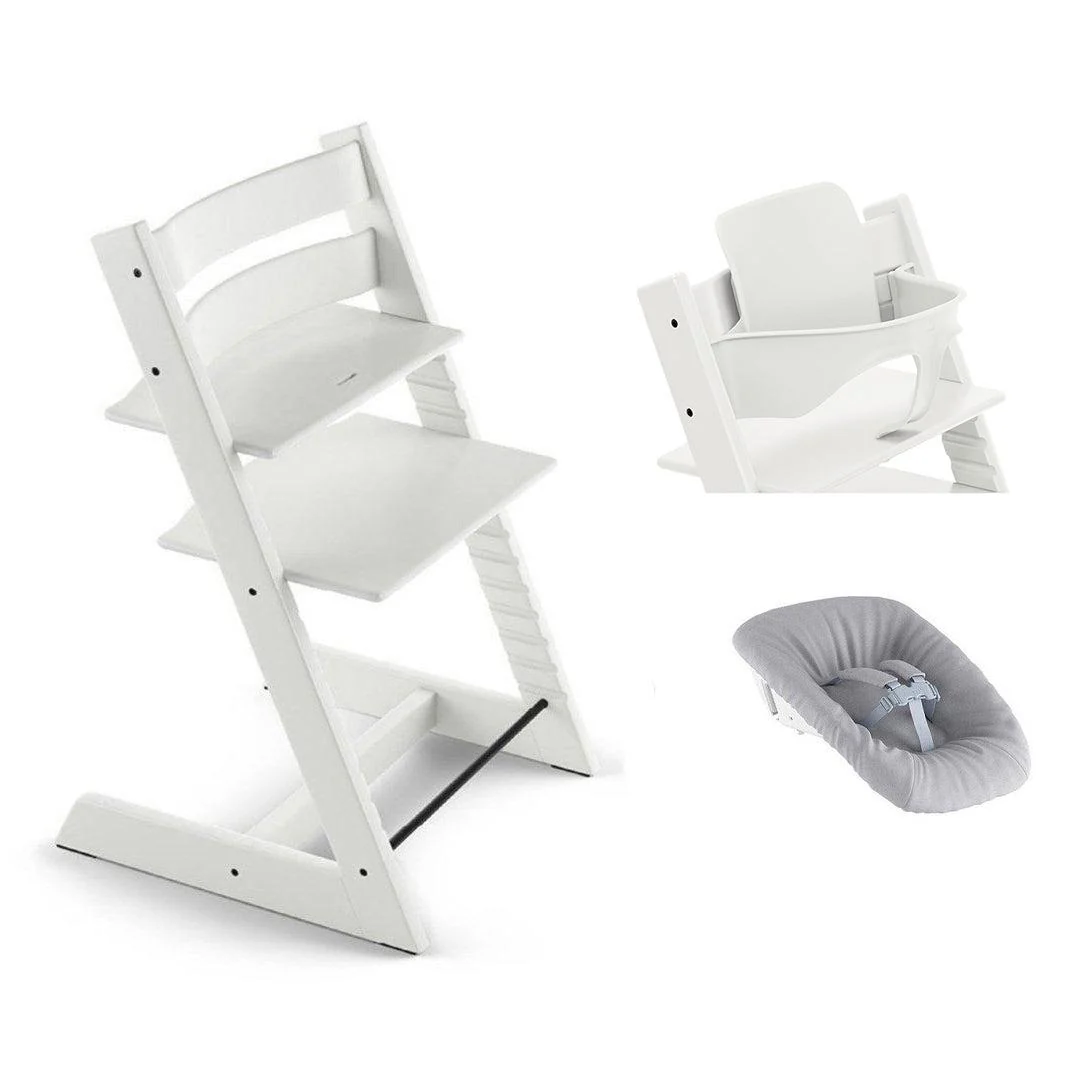 Stokke Tripp Trapp Highchair Newborn + Baby Set Bundle - Image 10
