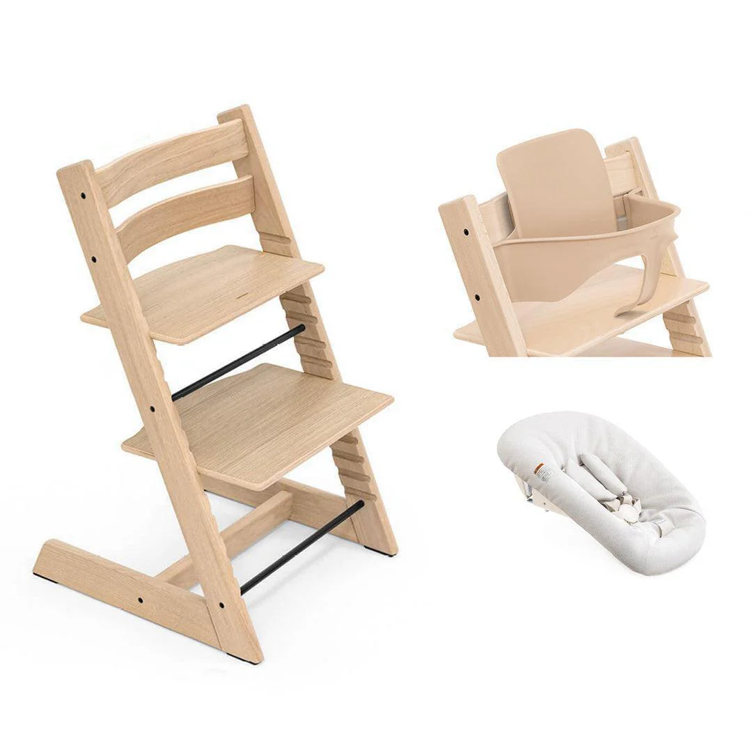 Stokke Tripp Trapp Highchair Newborn + Baby Set Bundle - Image 11