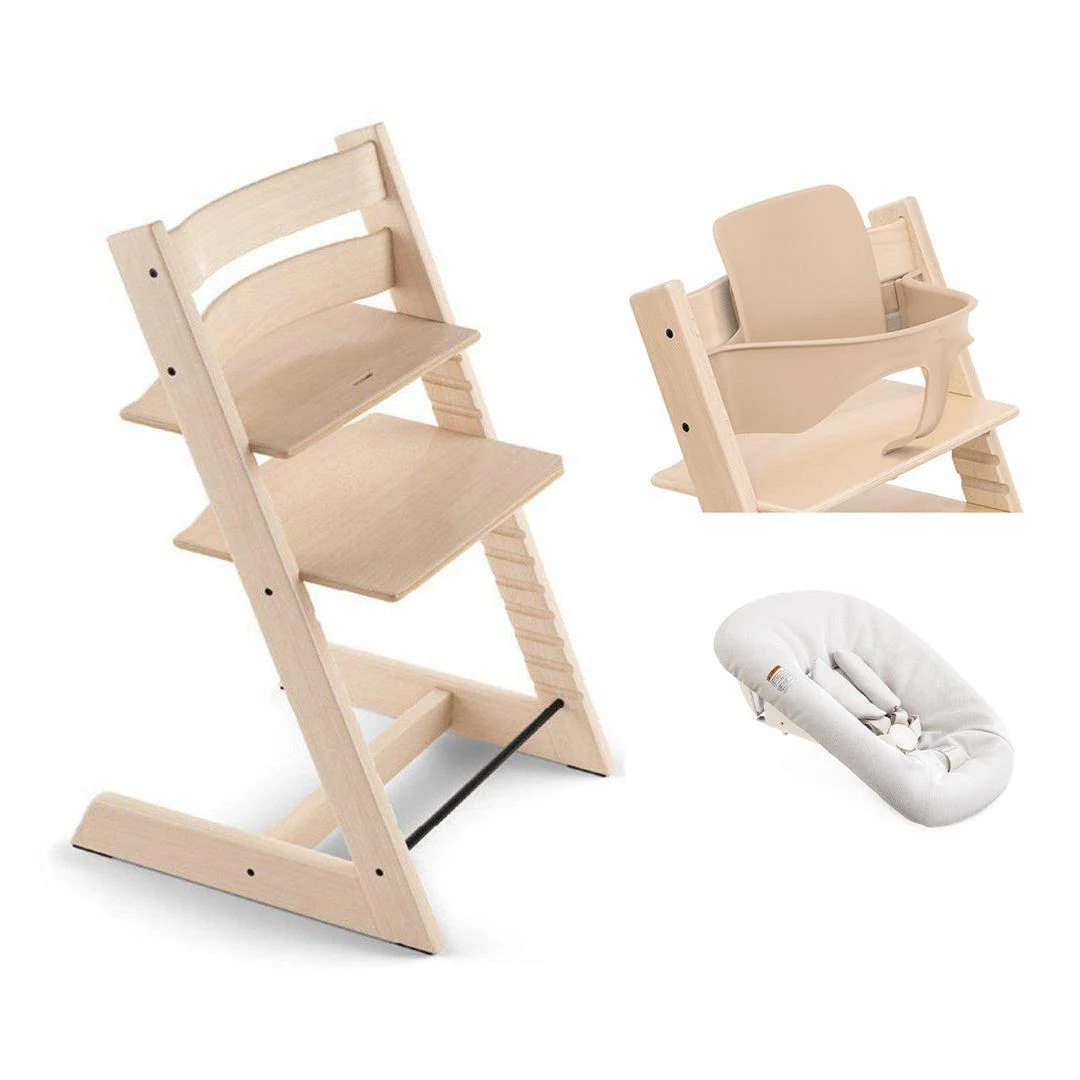 Stokke Tripp Trapp Highchair Newborn + Baby Set Bundle - Image 19