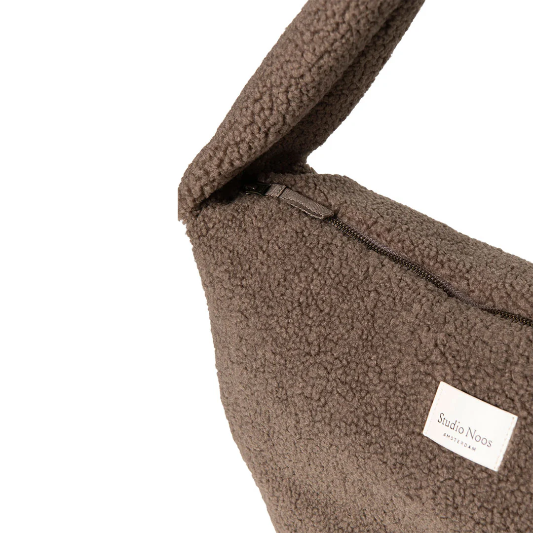 Studio Noos Brown Teddy Cross Body Bag - Brown - Image 7