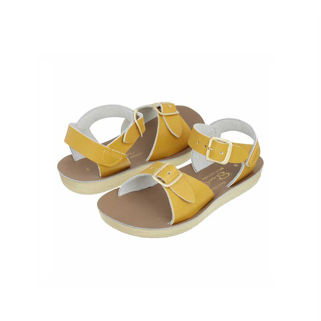 Salt-Water Sun-San Kid's Sandals - Surfer - Mustard - Image 2
