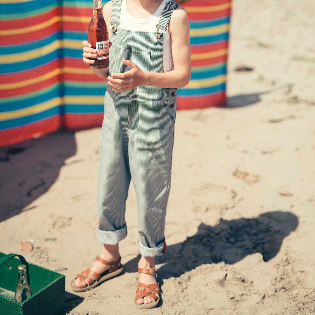 Salt-Water Sun-San Kid's Sandals - Swimmer - Tan - Image 2