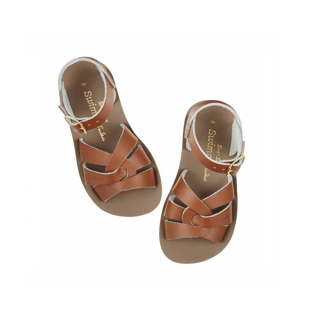 Salt-Water Sun-San Kid's Sandals - Swimmer - Tan - Image 3