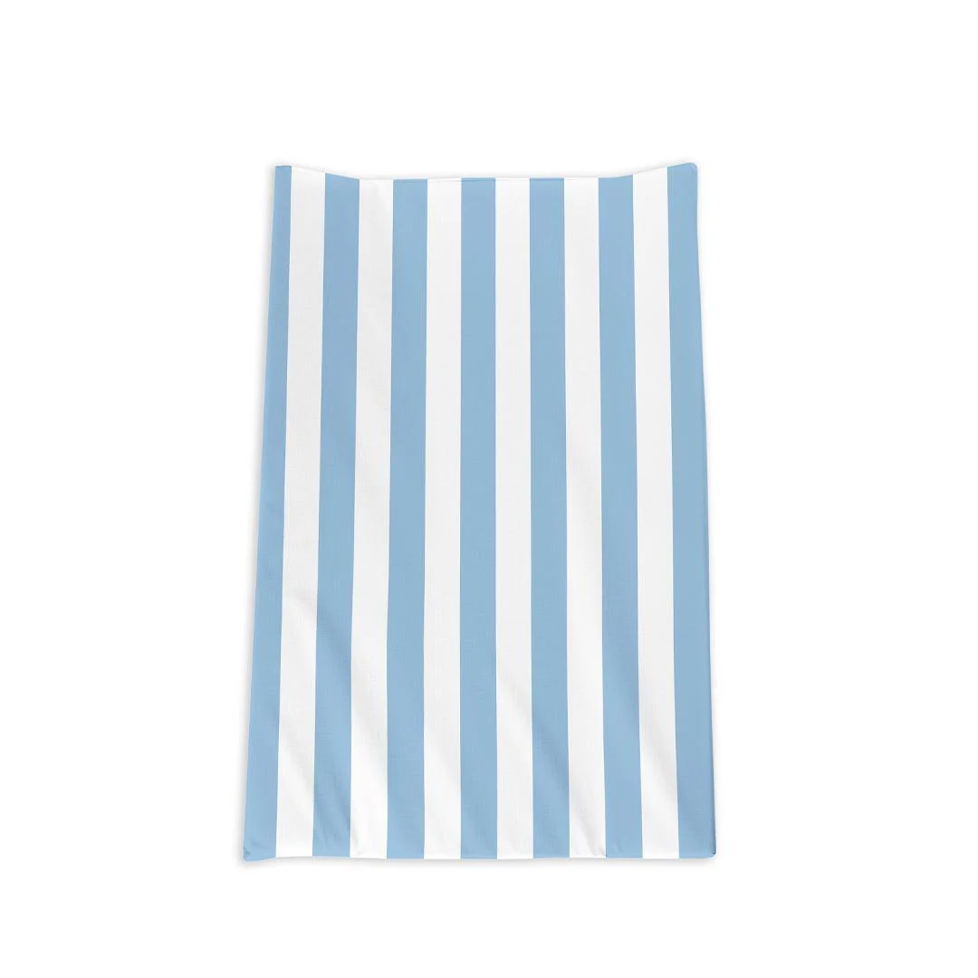 The Little Bumble Co. Anti Roll Changing Mat - Blue Stripe