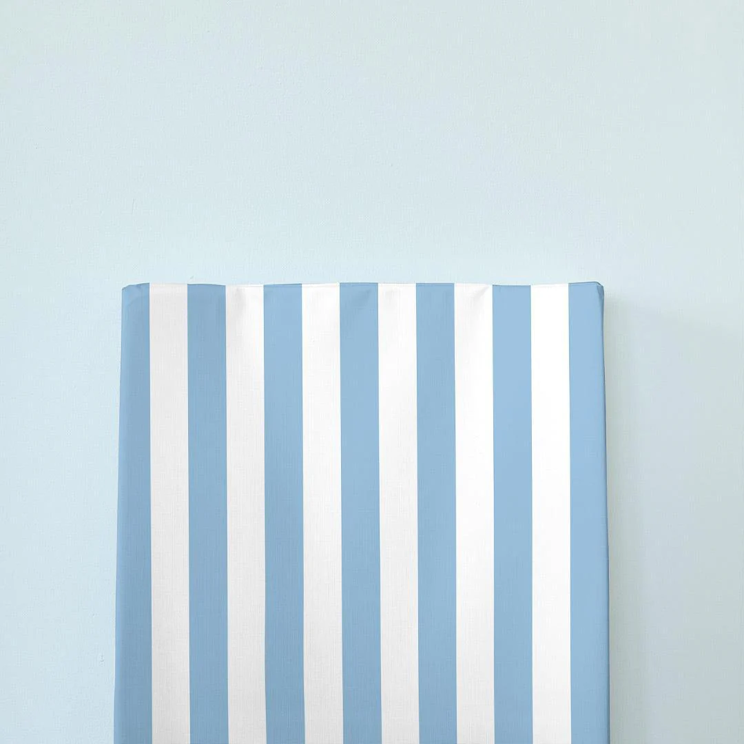 The Little Bumble Co. Anti Roll Changing Mat - Blue Stripe - Image 2
