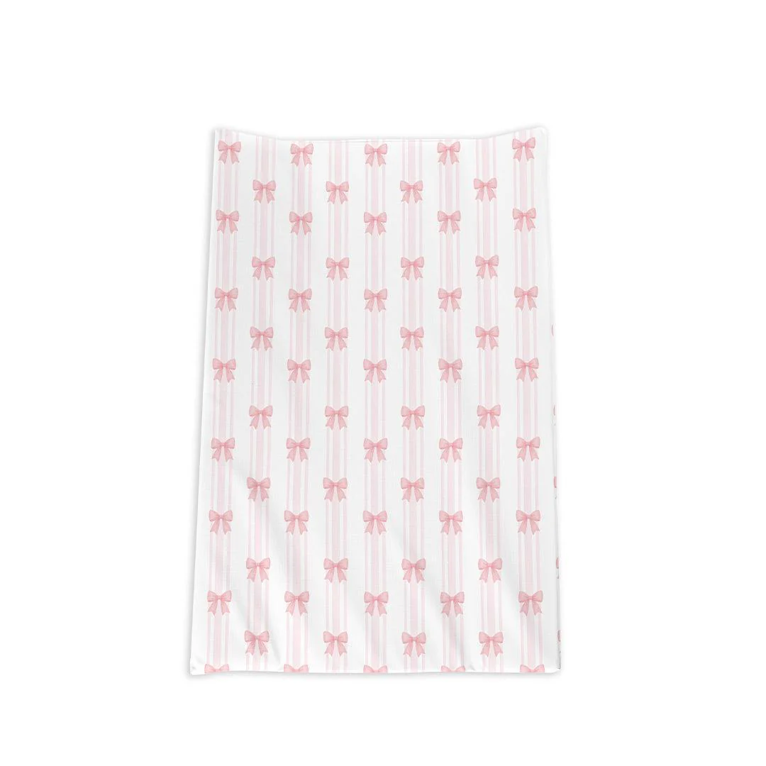 The Little Bumble Co. Anti Roll Changing Mat - Pink Bows