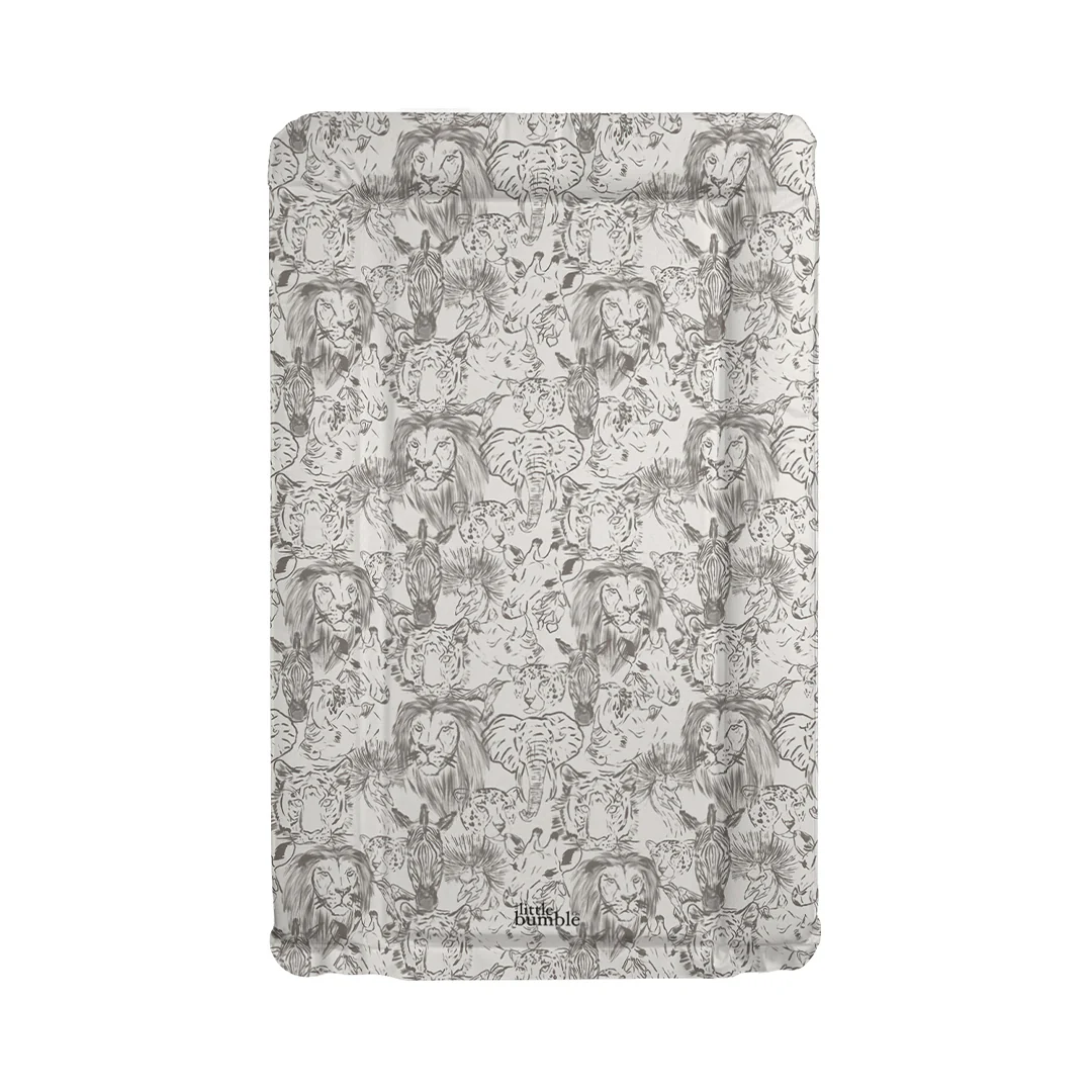 The Little Bumble Co. Standard Changing Mat - Safari Animal Faces