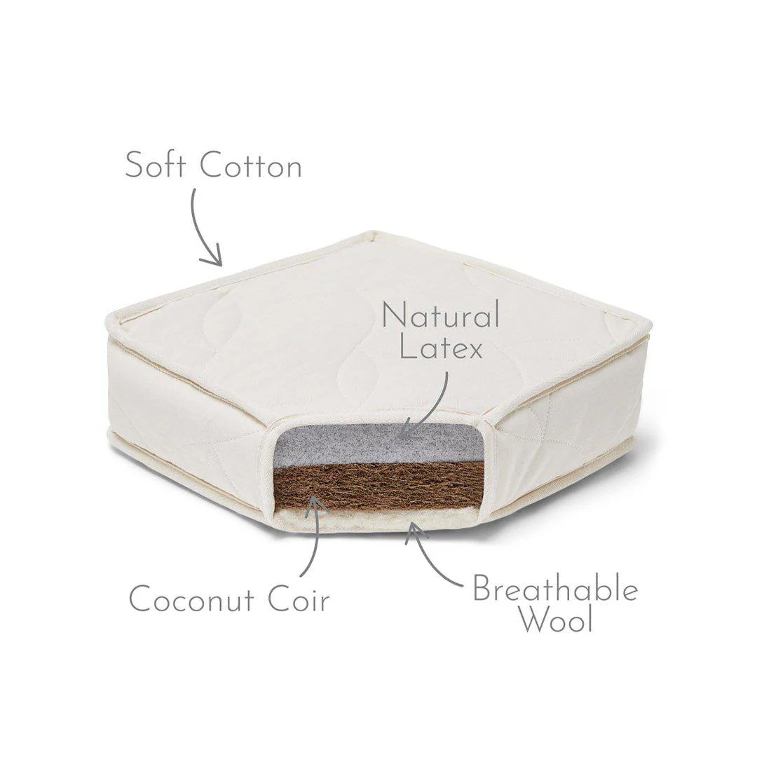 The Little Green Sheep Twist Natural Cot Bed Mattress 70x140cm - Image 3
