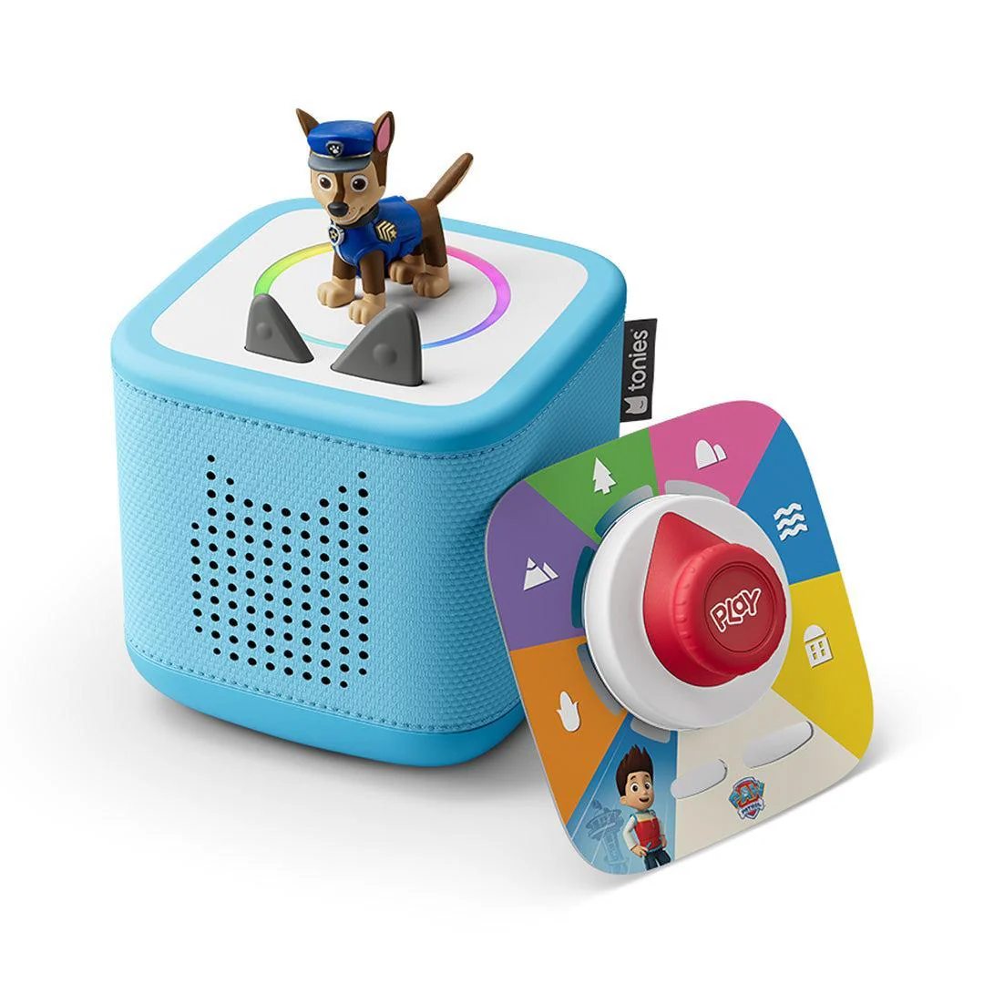 Tonies Toniebox 2 Playset with Tonieplay Game + Controller + PAW Patrol Chase Tonie - Blue