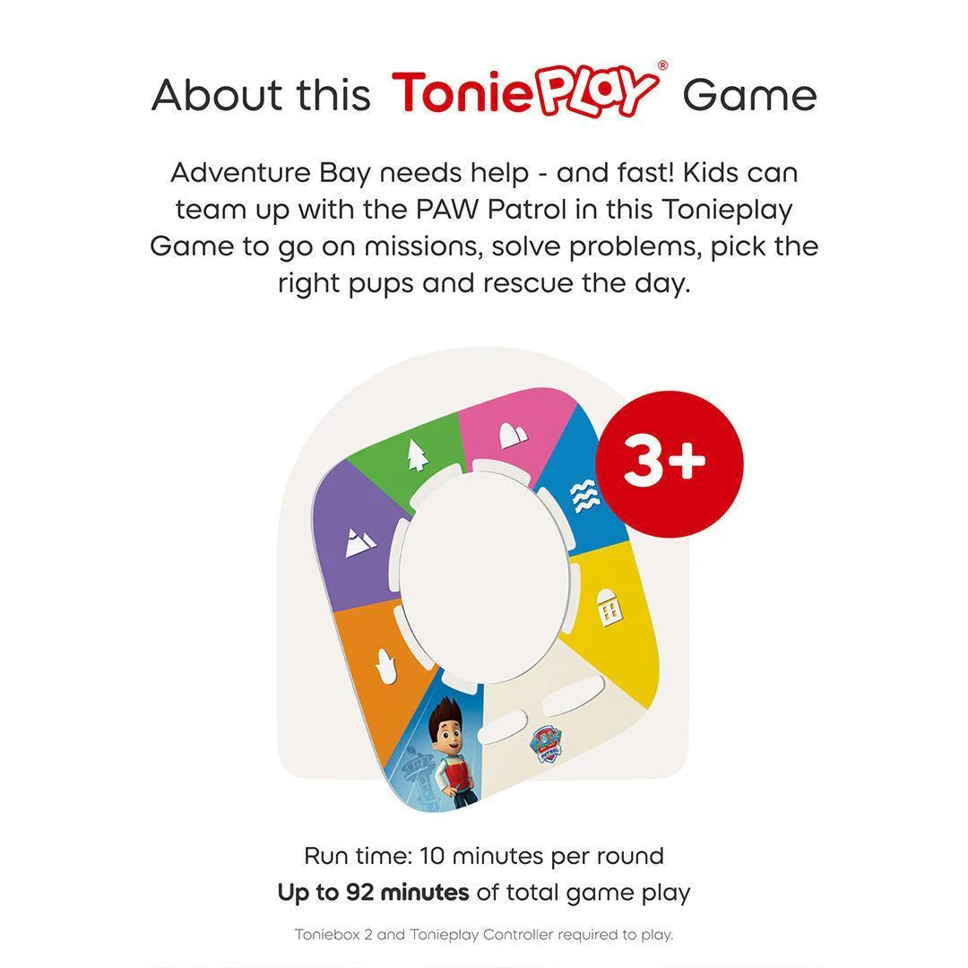 Tonies Toniebox 2 Playset with Tonieplay Game + Controller + PAW Patrol Chase Tonie - Grey - Image 6