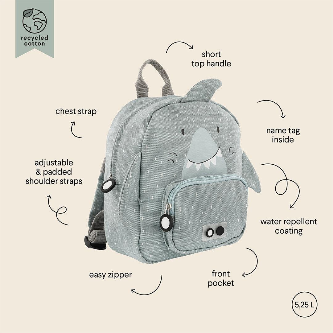 Trixie Small Backpack - Mr Shark - Image 2