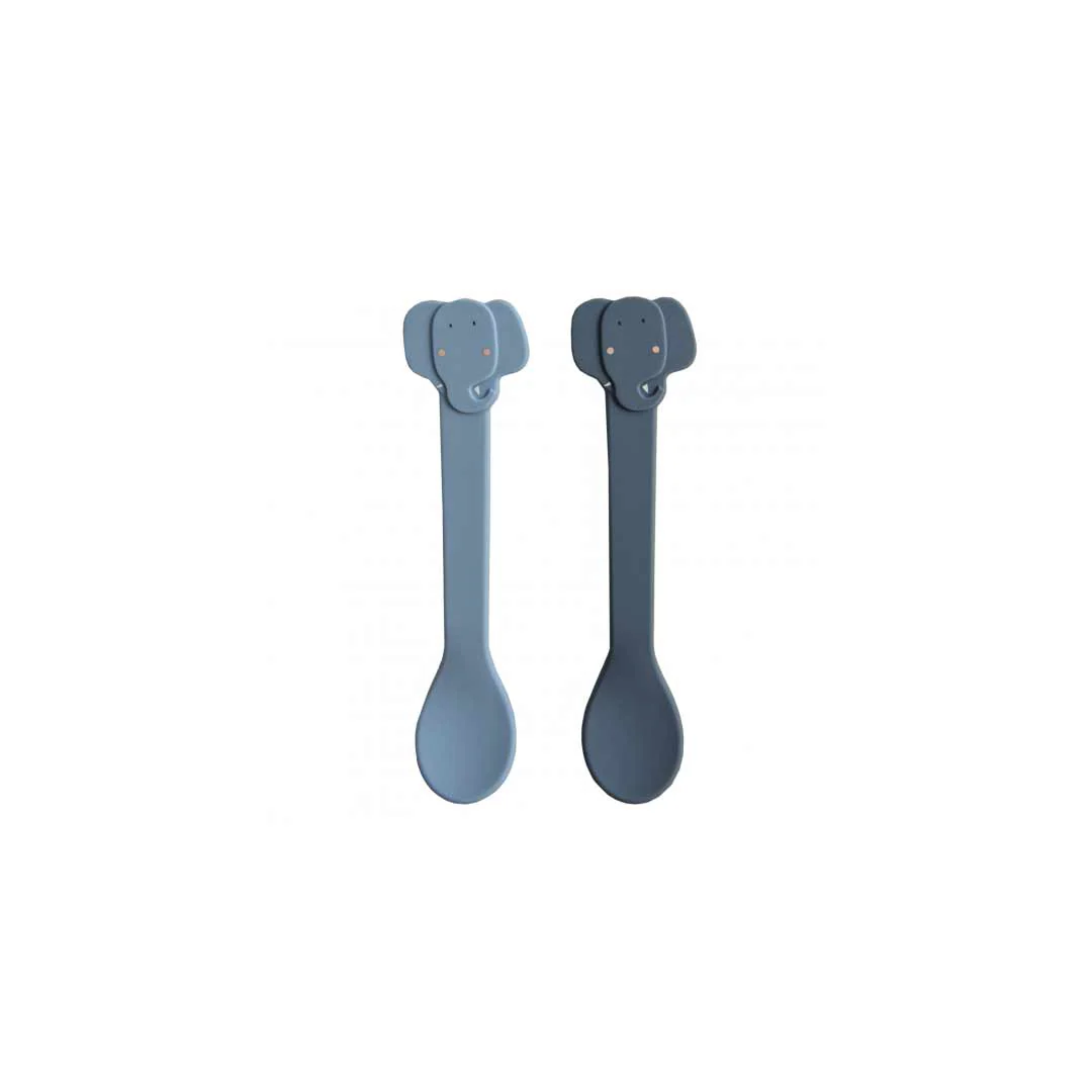 Trixie Silicone Spoons - Mrs Elephant - 2 Pack