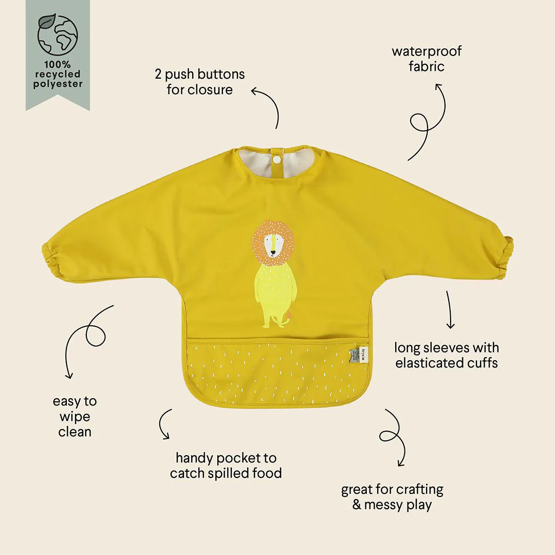 Trixie Waterproof Long Sleeve Bib - Mr Lion - Image 2