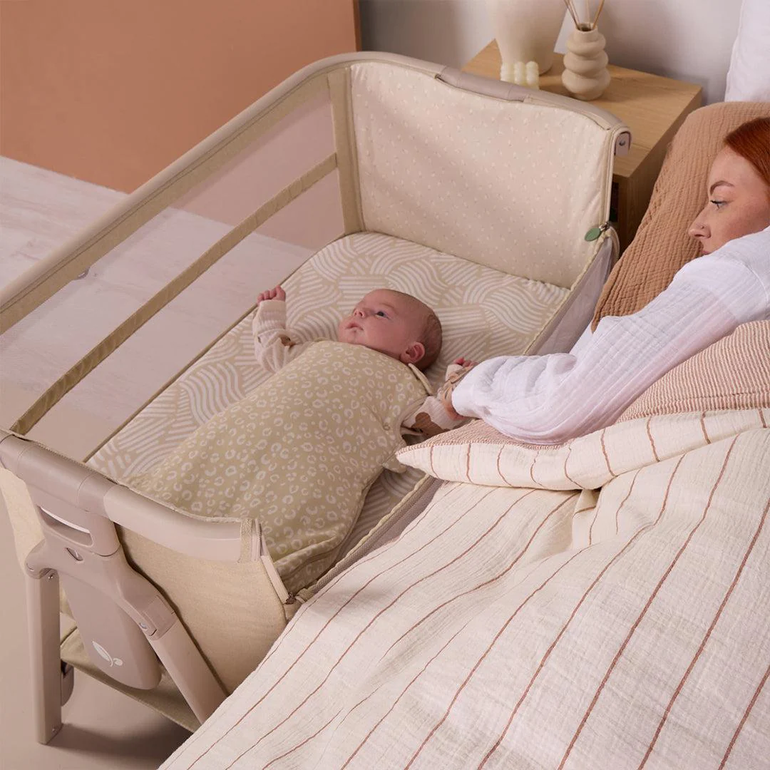 Tutti Bambini Cozee Zen Bedside Crib - Sand - Image 5