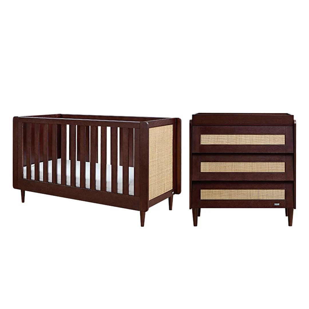 Tutti Bambini Japandi 2 Piece Room Set - Warm Walnut