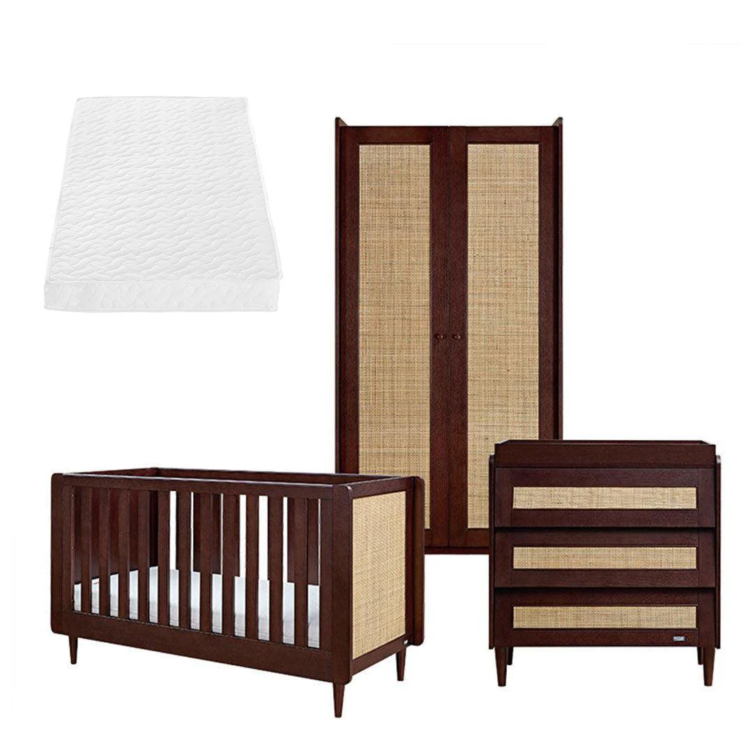 Tutti Bambini Japandi 3 Piece Room Set - Warm Walnut - Image 12