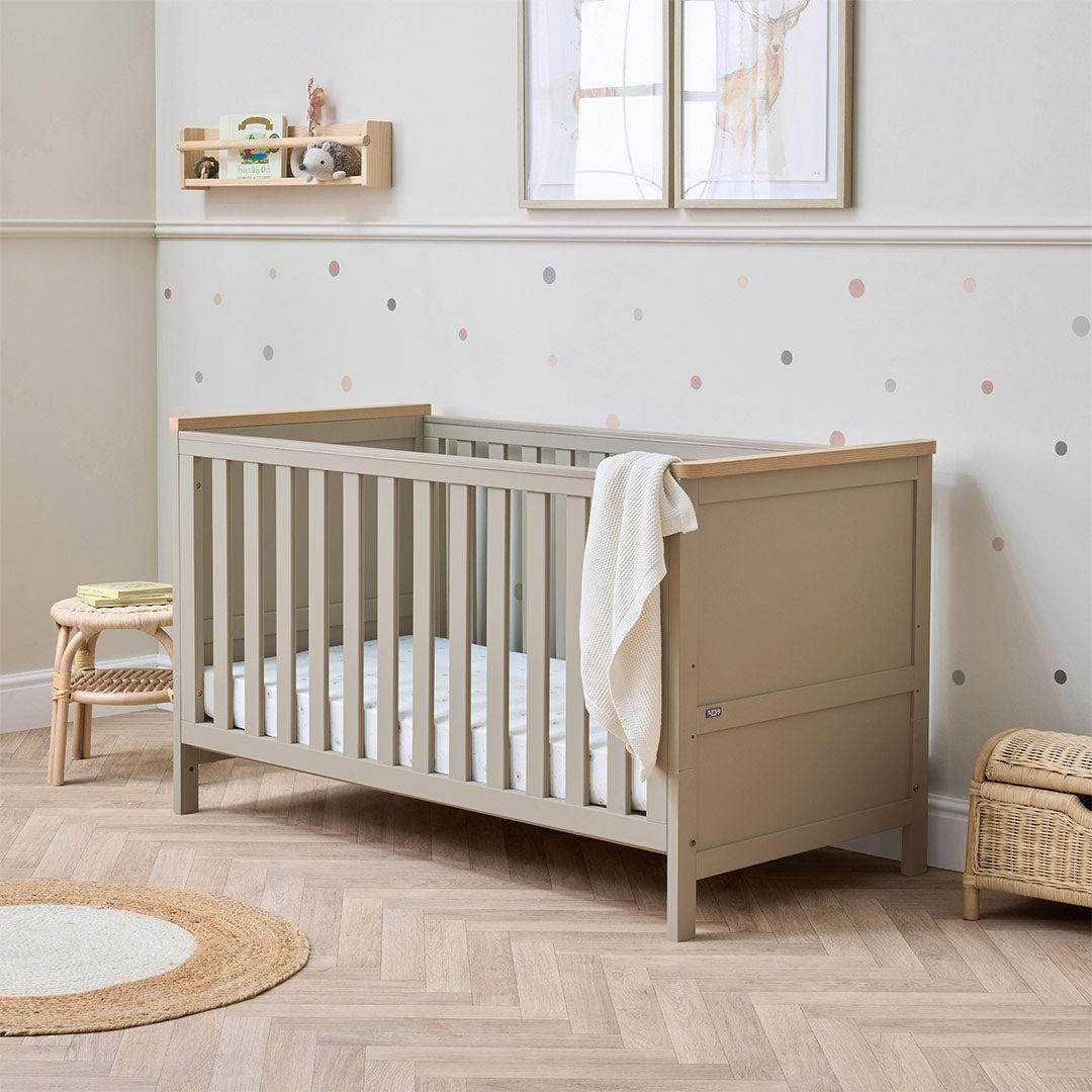 Tutti Bambini Misha Cot Bed - Mushroom / Golden Oak - Image 4