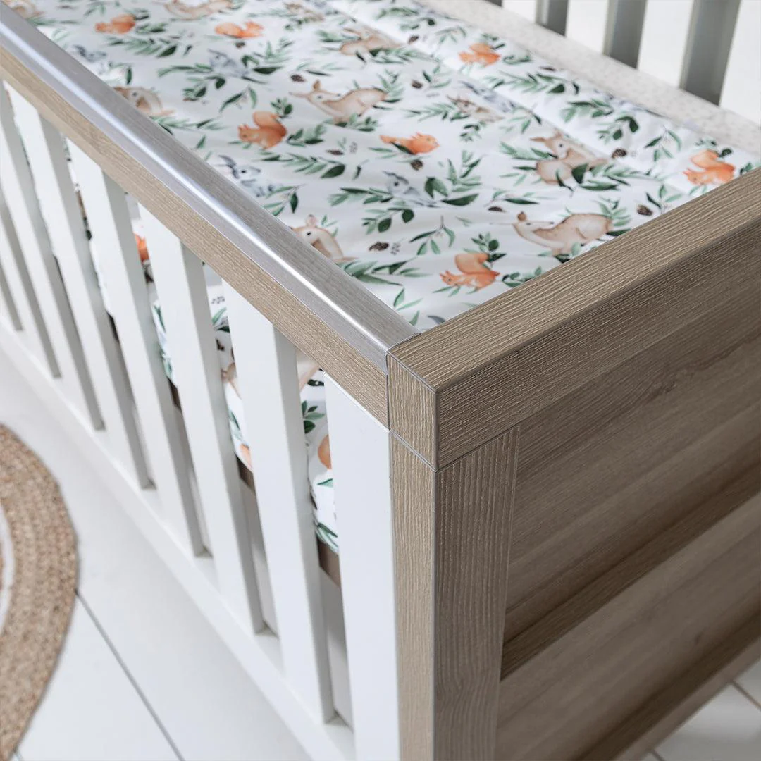 Tutti Bambini Modena 3 in 1 Cot Bed - White/Oak - Image 6