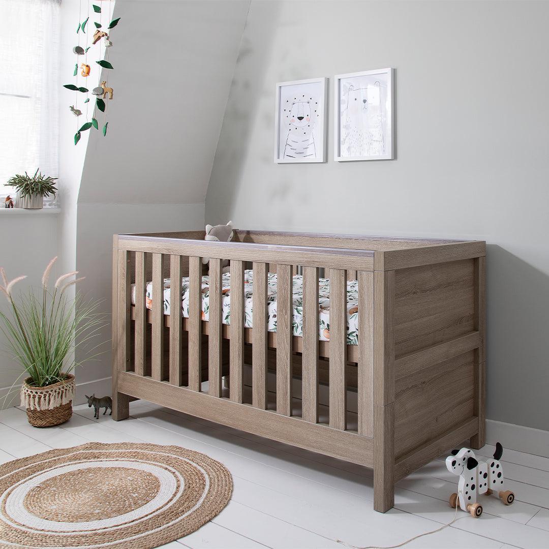 Tutti Bambini Modena 3 in 1 Cot Bed - Oak - Image 2