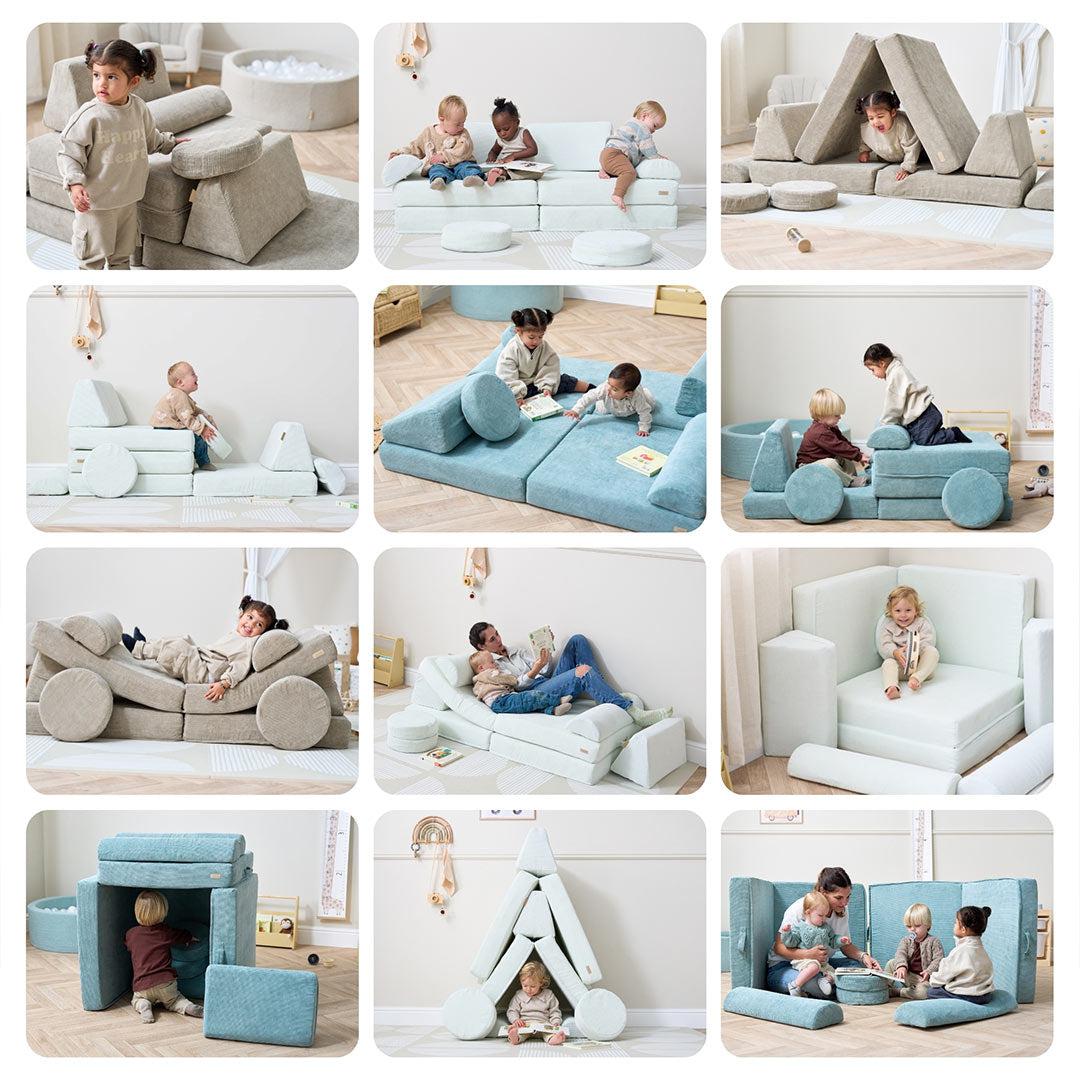 Tutti Bambini Playrama Montessori Kids Play Sofa - Ocean Stone - Image 4