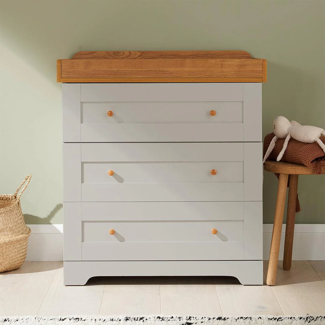 Tutti Bambini Rio 3pc Room Set - Dove Grey/Honey Oak - Image 13