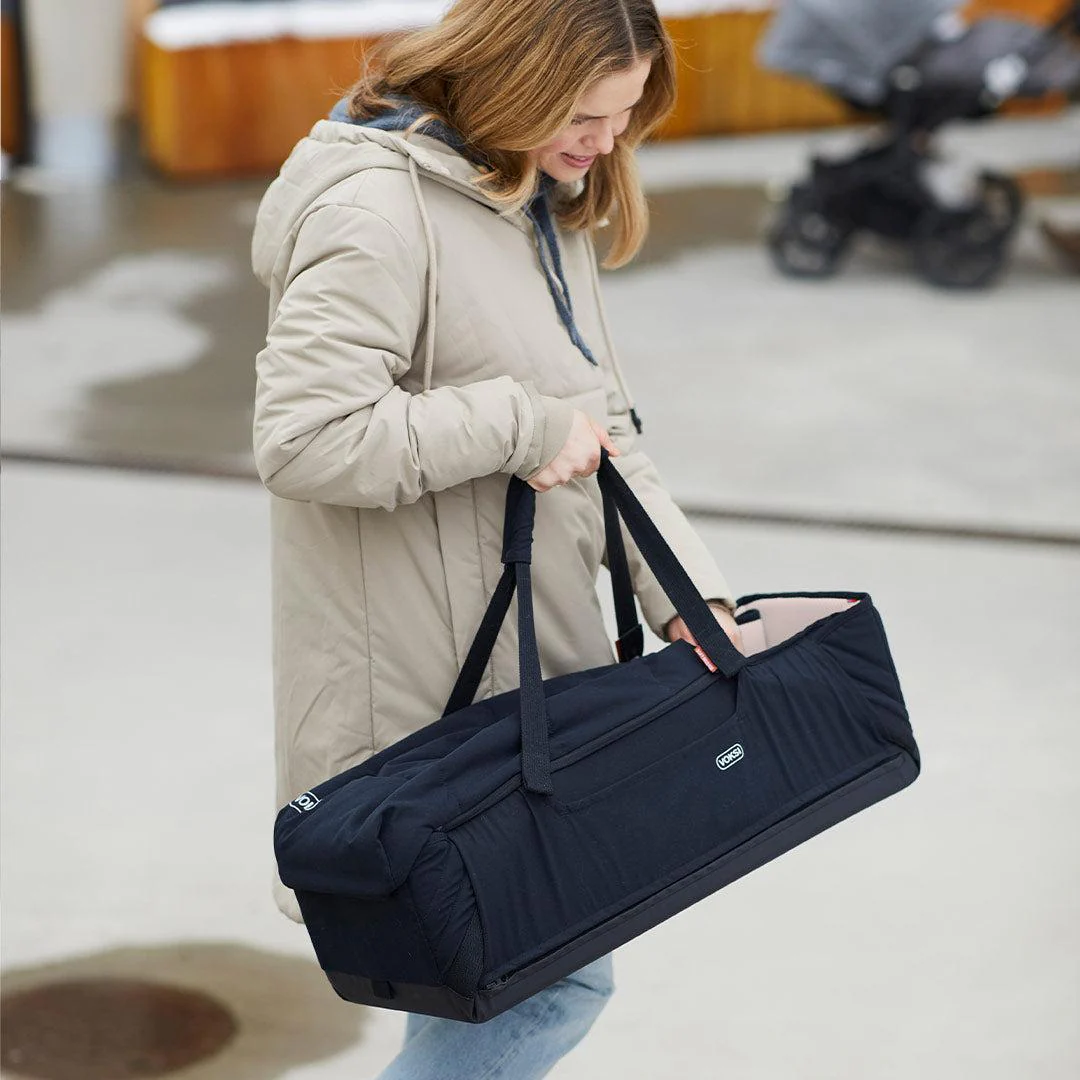 Voksi Carry Me Travel Carrycot - Seashell Sand - Image 5