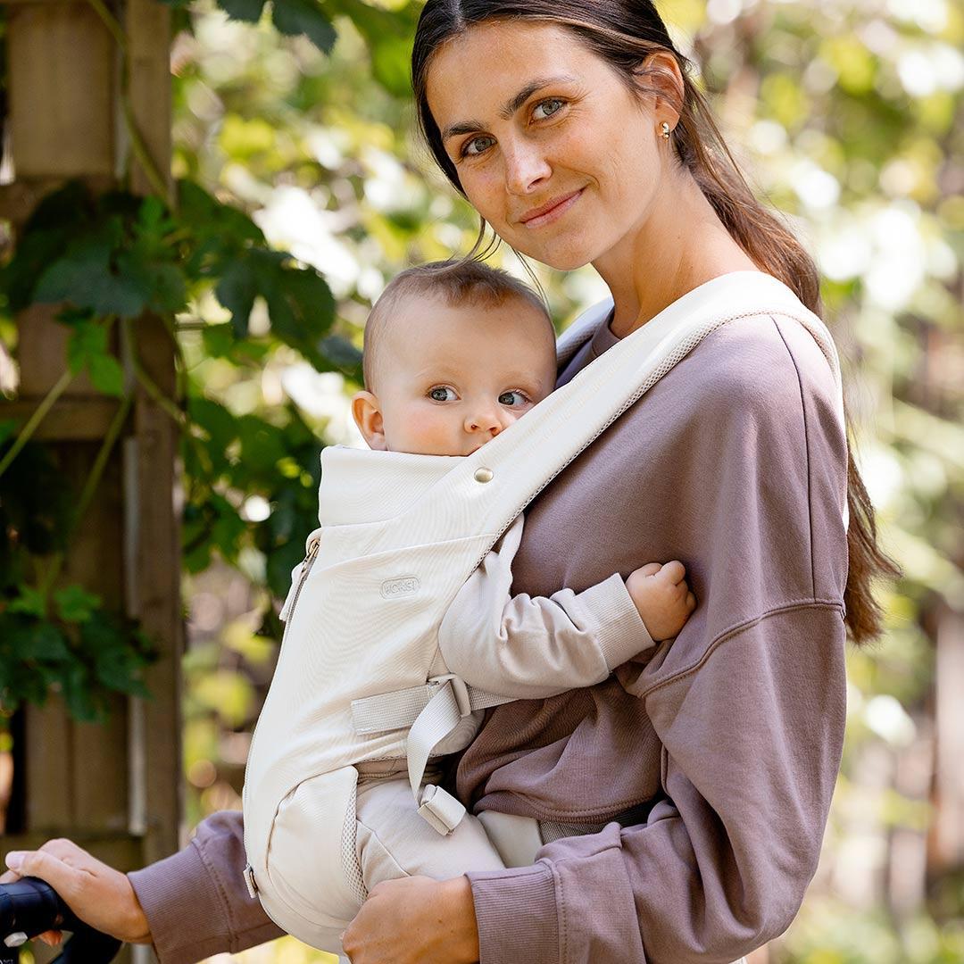 Voksi Huddle Zip On Baby Carrier - Cream - Image 4